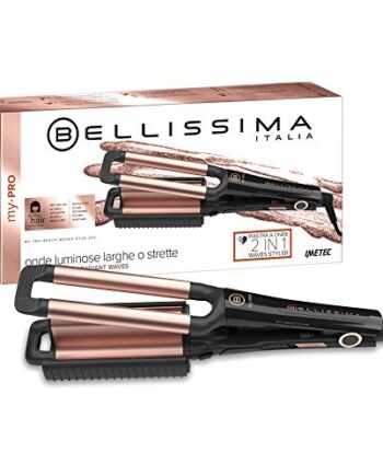 Imetec Bellissima My Pro Beach Waves GT20 400 Haarglätter, glätteisen, Keramikbeschichtung, breite und enge Wellen, natürlicher Effekt, 3 Stufen Temperatur 160 ° C - 200 ° C