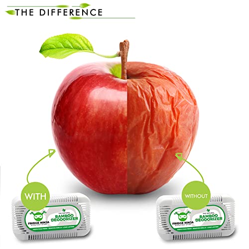 Odświeżacze do lodówki (8 sztuk) – dezodorant i odświeżacz do lodówki z węglem bambusowym wielokrotnego użytku worki do oczyszczania powietrza z aktywnym węglem aktywnym w tym termometr na lodówkę – również do toreb na lunch i lodówek - obrazek 2