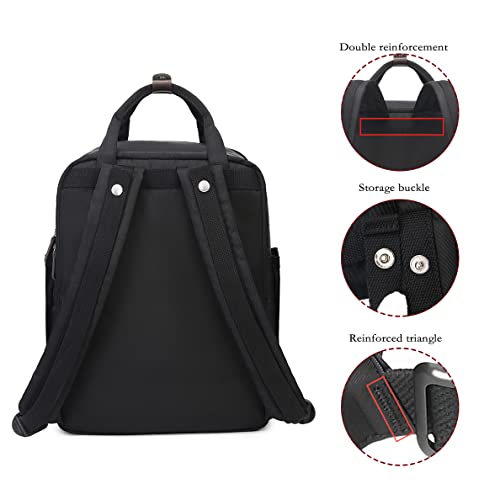 Asge Plecak damski, plecak szkolny, dla dziewcząt, nastolatków, plecak damski, na co dzień, męski, podróżny, bagaż podręczny, torba szkolna, dla chłopców, wodoszczelny zamek błyskawiczny, plecak miejski z kieszenią na laptopa - obrazek 4