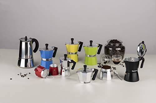 Barazzoni die Espressokocher 6 Tassen, Aluminium, Grau, 11.3 x 14.8 x 19.7 cm - obrazek 2