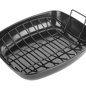 Tala Backblech, Stahl, schwarz, Large Roaster with Rack