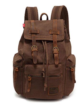 Vintage unisex plecak płócienny plecak na laptopa 12-17-calowe plecaki