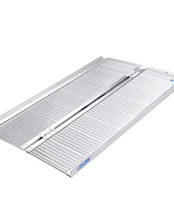 LIEKUMM Rampa progowa 121 x 72 cm, do 300 kg, do domu, na schody, do wózków inwalidzkich