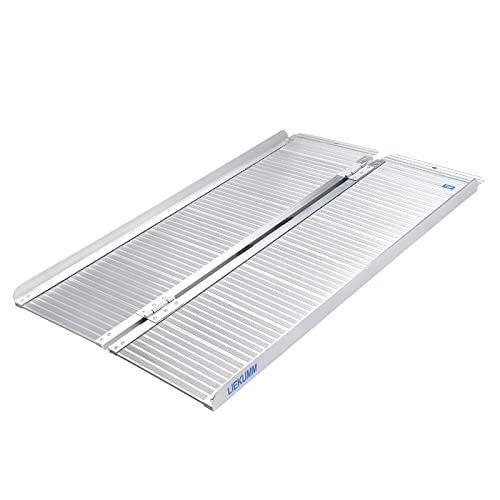 LIEKUMM Rampa progowa 121 x 72 cm, do 300 kg, do domu, na schody, do wózków inwalidzkich