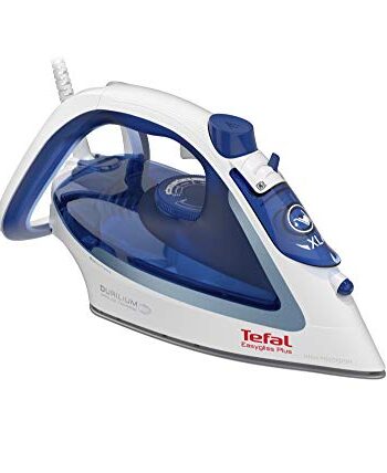 Tefal FV5736 Easygliss Dampfbügeleisen (2500 Watt, extra Dampfstoß: 220 g/Min., Tankfüllmenge: 270 ml) blau/weiß