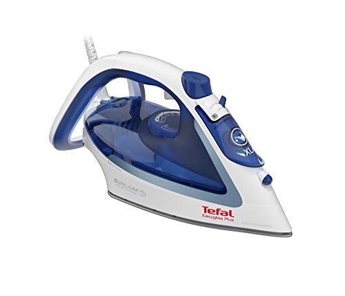 Tefal FV5736 Easygliss Dampfbügeleisen (2500 Watt, extra Dampfstoß: 220 g/Min., Tankfüllmenge: 270 ml) blau/weiß