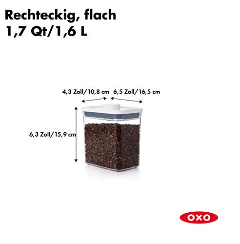 OXO Good Grips POP-Behälter – luftdichte, stapelbare Aufbewahrungsbox mit Deckel für Lebensmittel – 1,6 l für Kaffee und mehr - obrazek 8