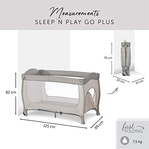 Hauck Sleep N Play Go Plus 4-częściowe łóżeczko turystyczne, od urodze - obrazek 12