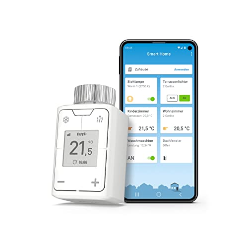 AVM FRITZ!DECT 302 (inteligentny regulator grzejnika do sieci domowej, do wszystkich powszechnie stosowanych zaworów grzejnikowych i FRITZ!Box z podstawą DECT, FRITZ!OS od wersji 6.83) - obrazek 4