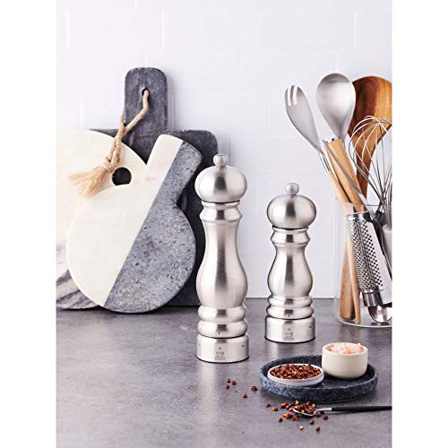 Peugeot Paris Manuelle Chef Pfeffermühle, Mahlgradeinstellung u'Select, Höhe: 30 cm, Gebürsteter Edelstahl, Silber, 32517 - obrazek 7