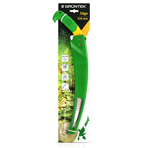 GRÜNTEK Zakrzywiona piła ogrodowa ORCA 330 mm, piła ręczna do ogrodnic - obrazek 2