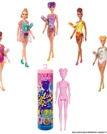Barbie GTR95 - Color Reveal Barbie Sand & Sun Assortment, wiek 3 lata