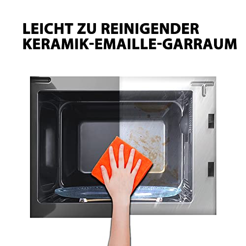 Toshiba MW2-MM20PF(BK) Mikrowelle/Solo-Mikrowelle / 20L / 800W / 5 Leistungsstufen mit praktischer Auftaufunktion/LED-Beleuchtung im Innenraum/Schwarz - obrazek 5