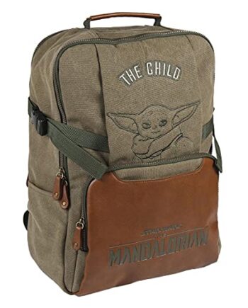 CERDÁ LIFE'S LITTLE MOMENTS Męski plecak Star Wars | The Mandalorian plecak szkolny, dla chłopców, nastolatków, oficjalna licencja, szary, standardowy, szary, jeden rozmiar