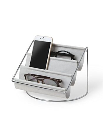 Umbra Hammock Accessoire Organizer - Ablage für Schlüssel, Sonnenbrillen, Lesebrillen, Handys, Briefe und Mehr, Grau, Klein