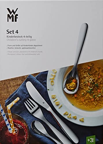 WMF Kinderbesteck ZWERGE 4-teilig ab 3 Jahren Edelstahl rostfrei poliert Cromargan spülmaschinengeeignet - obrazek 6