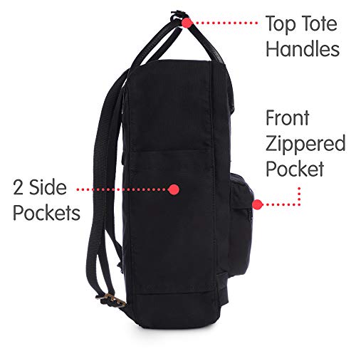 Fjäll Räven Uniseks Kånken No. 2 Plecak, Czarny, 16 l - obrazek 7