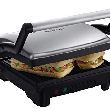 Russell Hobbs Kontaktgrill 3-in-1 (1800 Watt): Tischgrill (geöffnete Grillplatten) | Panini & Sandwich Maker | Kontakt- Grill (gleichzeitig von beiden Seiten); antihaftbeschichtete Platten, 17888-56