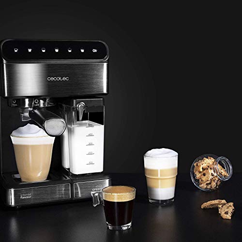 Cecotec Power Instant-ccino 20 Touch Kaffemaschine. Siebträger, 20 bar Druck, 1'4 L Wassertank, Milchbehälter,Touch-Bedienung, 1350 W - obrazek 3