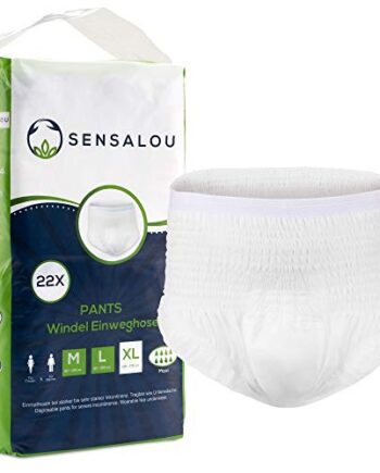 Sensalou Pieluchy dla dorosłych, rozmiar XL (22 szt.) dla kobiet i męż