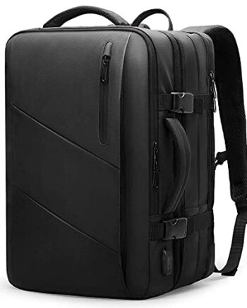 MarkRyden plecak  bagaż podręczny  lekki plecak podróżny  zatwierdzony do lotu  wodoodporny  męski plecak podróżny  biznesowy  na laptopa 17/15 6/15 cala  z portem ładowania USB  czarny