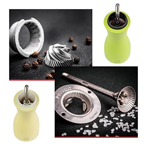 Peugeot 2/33262 Tahiti Frühling Pfeffer- und Salzmühle, Holz, apfelgrün/strohgelb, 5,5 x 5,5 x 15 cm - obrazek 6