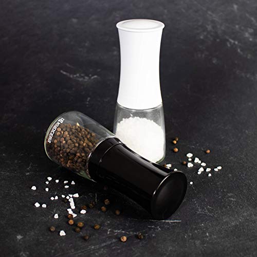 Kyocera Kräuter- und Gewürzmühle The everything mill mit verstellbarem Keramikmahlwerk, Höhe: 16 cm Keramik 21x7x7 cm, schwarz, CM-20C-BK - obrazek 3