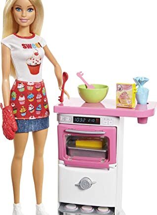 Barbie, Domowe Wypieki Zestaw Do Zabawy + Lalka FHP57