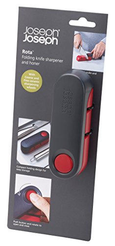 Joseph Joseph Rota - klappbarere Messerschärfer - grau/rot - obrazek 6