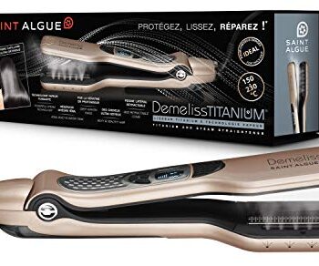 SAINT ALGUE Demeliss Titanium - Professionelle Titanplatte Groß - Gold/Schwarz