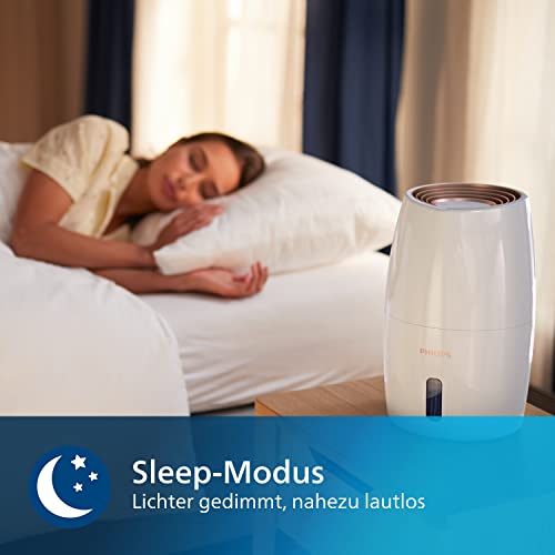 Philips Seria 2000 Nawilżacz Powietrza - Nawilżacz Pomieszczenia do 32 m² Technologia NanoCloud 3 Prędkości Tryb Snu Zbiornik 2l (HU2716/10) - obrazek 2