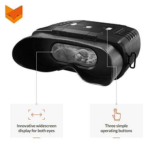 Nightfox 100V - Cyfrowa lornetka noktowizyjna na podczerwień - z funkcją zoom 3x20 - szeroki ekran - obrazek 8