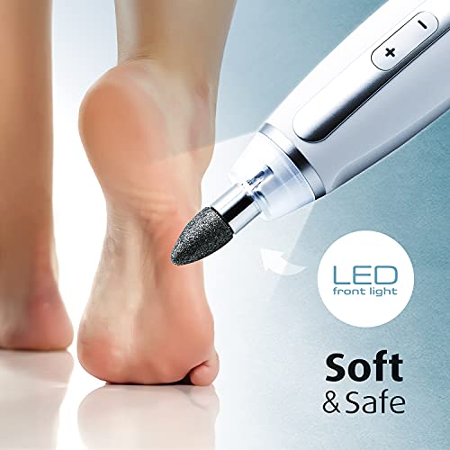 prorelax Maniküre- / Pediküre-Set PREMIUM | Damen/Herren | Professionelles Hand- und Fußpflege-Set mit Akku für Zuhause und unterwegs | 10 hochwertige Aufsätze aus chirurgischem Stahl | Mit LED-Licht - obrazek 6