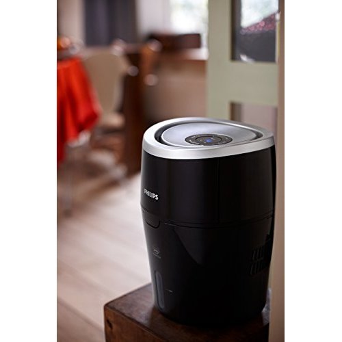 Philips HU4813 10 nawilżacz powietrza do 44 m² higieniczna technologia NanoCloud cichy tryb nocny tryb automatyczny kolor czarny - obrazek 7