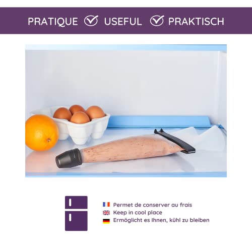 Mastrad F38201 Spritzbeutel-Set - Spritztüllen Gebäckpresse für Macarons und anderes Spritzgebäck - Dekorierflasche zum Befüllen von Brandteig und Dekorieren von Muffin, Cupcake, Kuchen, Torte etc. - obrazek 5