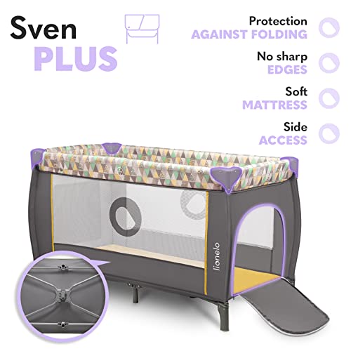 Lionelo Sven Plus 2 W 1 Dziecięce Łóżeczko Dla Dzieci Od Urodzenia Do - obrazek 6