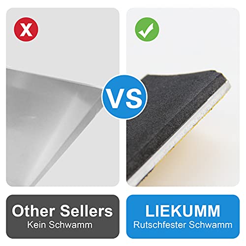 LIEKUMM Rampa progowa 30 x 80 cm, obciążenie do 300 kg, rampa dla wózków inwalidzkich z aluminium, przenośna, antypoślizgowa powierzchnia, nadaje się do drzwi, przejść, bram garażowych - obrazek 5