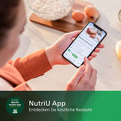 Philips Essential Airfryer XL - 6.2L, Fritteuse ohne Öl, Rapid Air Heißlufttechnologie, Touchscreen, NutriU App mit Rezepten (HD9270/90) - obrazek 3