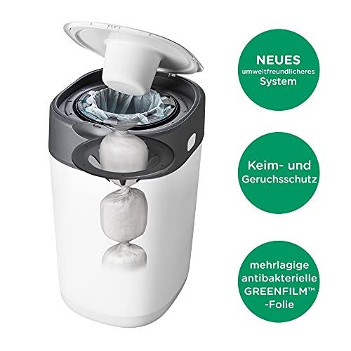 Tommee Tippee Nachfüllkassetten für Twist & Click Advanced Windelentsorgungssystem mit nachhaltig gewonnener, antibakterieller GREENFILM-Folie, 6er-Pack - obrazek 8