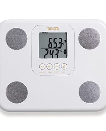 TANITA BC-730 Leichte Kompakte Innerscan-Körperanalysewaage Gut Ablesbares Display 9 Messungen Weiß