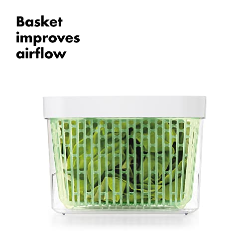 OXO Good Grips Greensaver-Frischhaltebox mit Deckel und Lüftung, groß – 4 l - obrazek 8