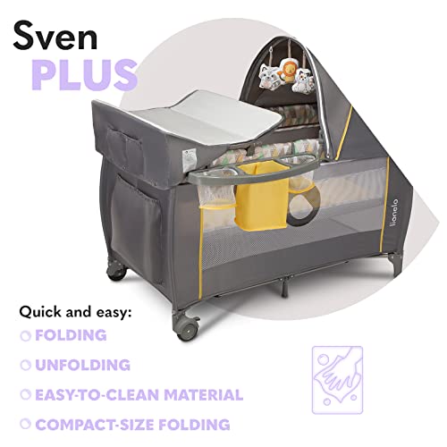 Lionelo Sven Plus 2 W 1 Dziecięce Łóżeczko Dla Dzieci Od Urodzenia Do - obrazek 5