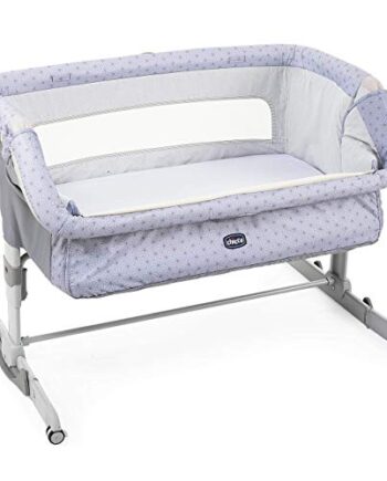 Chicco Next2Me Dream Łóżeczko Dostawka - Do Wspólnego Spania z Dzieckiem, Materac, Funkcja Bujania, Otwierany Bok, Regulacja Wysokości, Okienka z Siateczki, Kółka i Torba Podróżna, 0-6 miesięcy, 9 kg