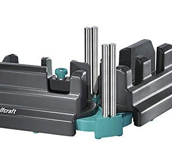 wolfcraft Schmiege und Schneidlade 6948200 / 2in1 Gehrungslade aus Stahl mit Winkelhalbierenden zum Schneiden von bis zu 100mm hohen Fußleisten & Ausmessen von Raumwinkeln