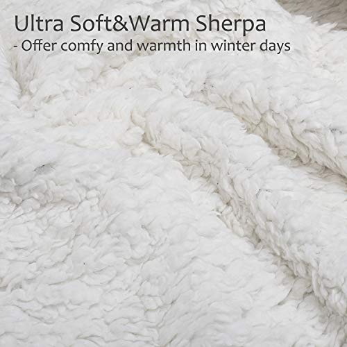 Catalonia Classy Sherpa Koc szary, przytulny, bardzo gruby ciepły koc na sofę, koc na kanapę, dwustronny, super puszysty, polarowy, jako narzuta na sofę lub do salonu, 150 x 130 cm - obrazek 6