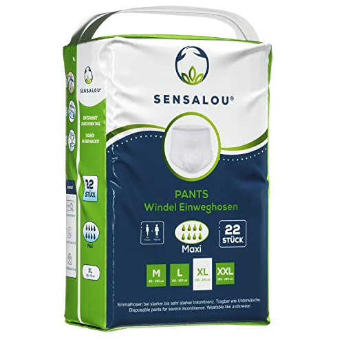 Sensalou Pieluchy dla dorosłych, rozmiar XL (22 szt.) dla kobiet i męż - obrazek 2