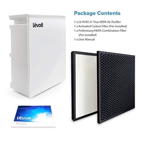 Levoit LV-PUR131S oczyszczacz powietrza z obsługą aplikacji filtr kombi HEPA i filtr z węglem aktywnym CADR 230 m³/h - obrazek 2