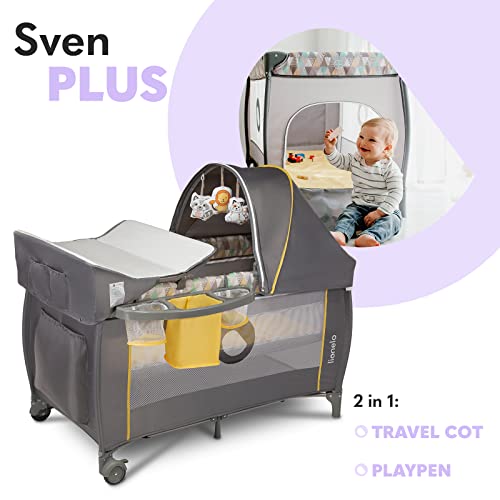 Lionelo Sven Plus 2 W 1 Dziecięce Łóżeczko Dla Dzieci Od Urodzenia Do - obrazek 7