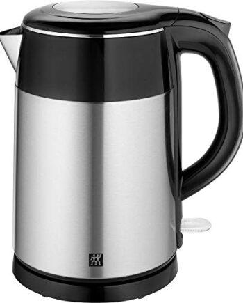 ZWILLING 1002478 Wasserkocher, 1,2 Liter, 1.550-1.850 Watt, Edelstahl/Kunststoff, silber/schwarz