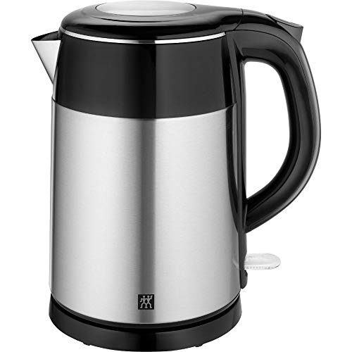 ZWILLING 1002478 Wasserkocher, 1,2 Liter, 1.550-1.850 Watt, Edelstahl/Kunststoff, silber/schwarz